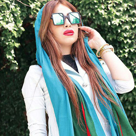 عینک زنانه شیشه سبز