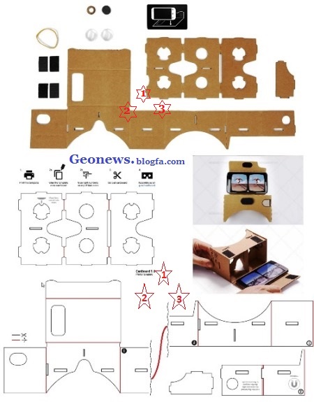 ساخت عینک سه بعدی با گوشی هوشمند موبایل و تبلت عینگ واقعیت مجازی+عینک سه بعدی+برجسته بینی