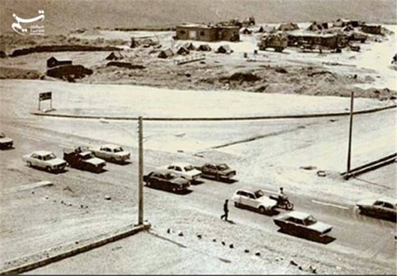 تقاطع خیابان میرداماد و اتوبان مدرس تهران ۱۳۵۴
