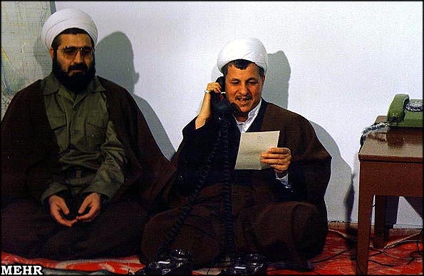 هاشمی و روحانی در اتاق جنگ