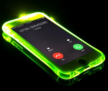 محافظ ژله ای نورانی آیفون iPhone light Up Case