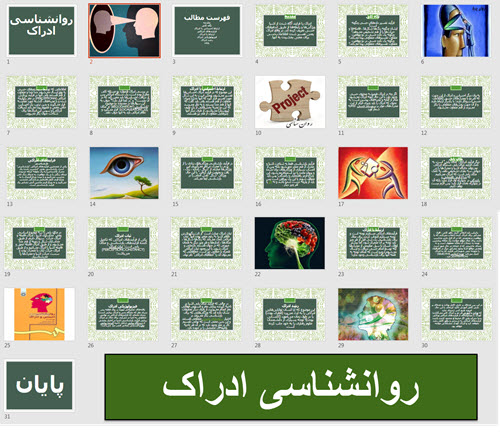 پاو وینت روانشناسی ادراک پاو وینت روانشناسی ادراک