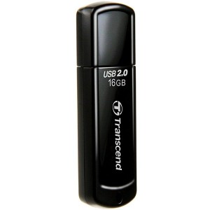 Transcend JetFlash V350 USB 2.0 Flash Memory - 16GB مشکی