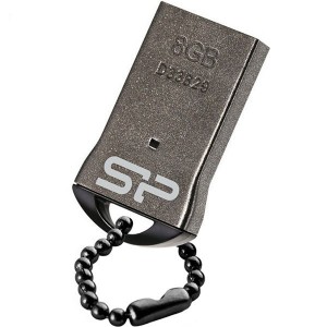 Silicon Power Touch T01 USB 2.0 Flash Memory - 8GB نقره ای