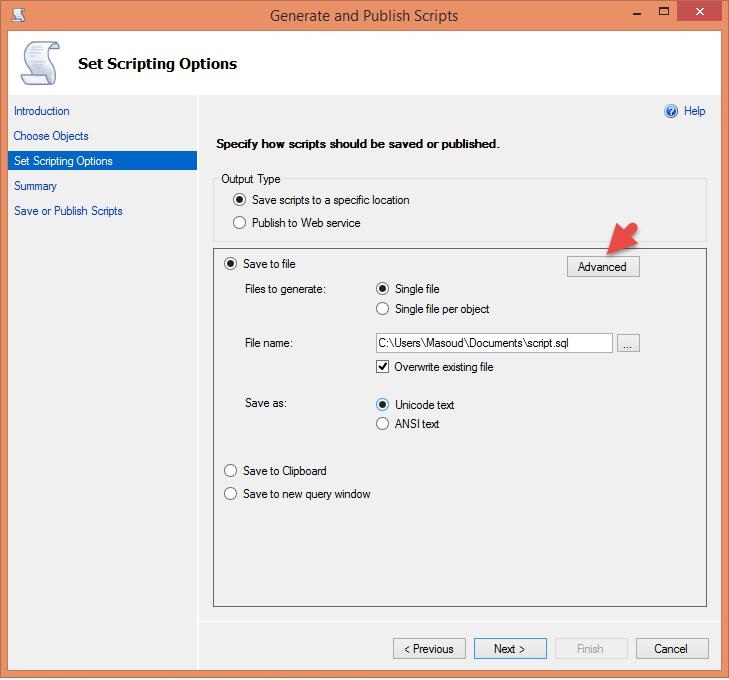 راهکاری جهت انتقال پایگاه‌داده SQl Server از نسخه بالا به نسخه‌های پائین‌تر