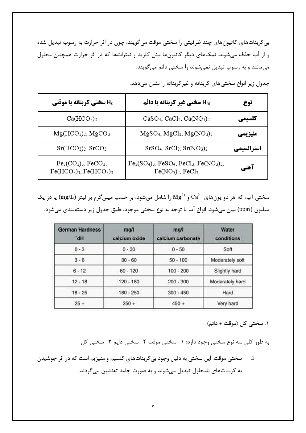 سختی آب