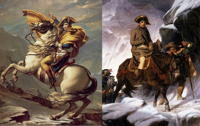 ناپلئون در گذر از آلپ، دلاروش - ژاک لویی داوید