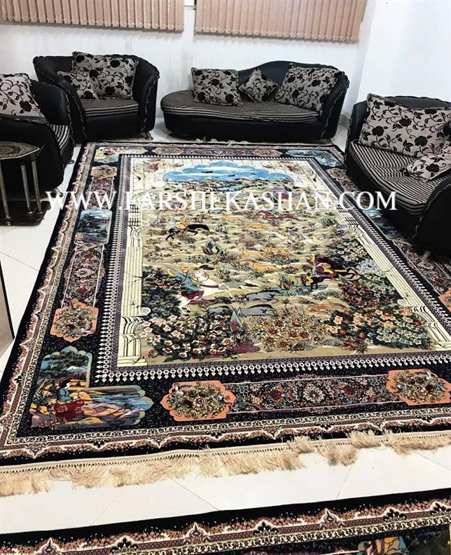فرش 1200 شانه مدل شكارگاه