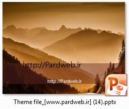 دانلود قالب و تم پاورپوینت کوهستان