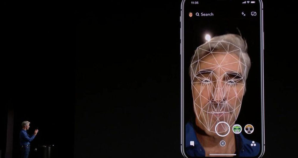ست سطح امنیت Face ID گوشی آیفون X