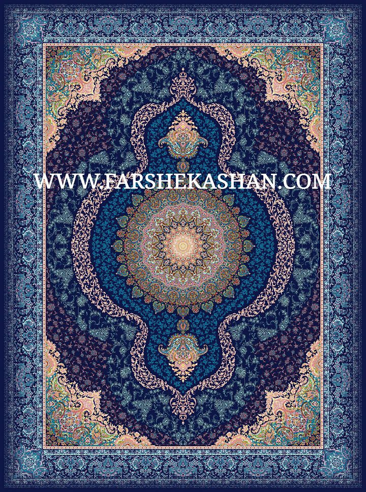 فرش کاشان فیروزه