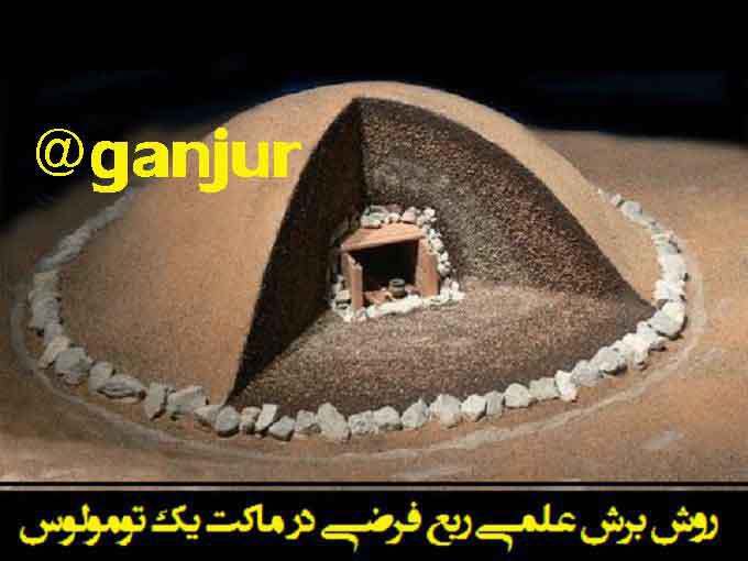 برش علمی یک تومولوس یا تپه باستانی