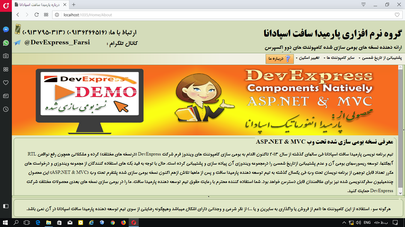 devexpress farsi devexpress
