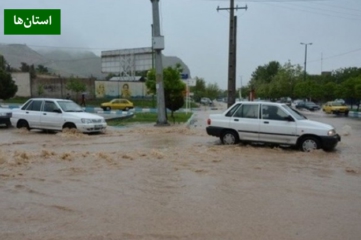 سیل در ملایر