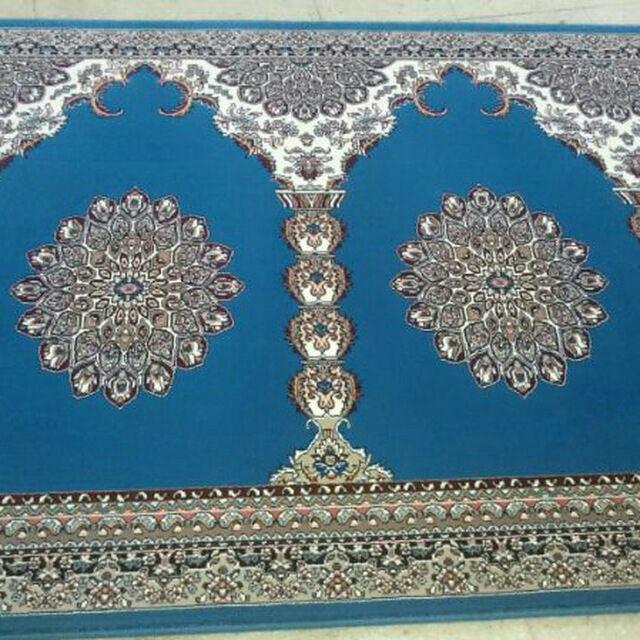 سجاده فرش ماشینی 700 شانه آبی 