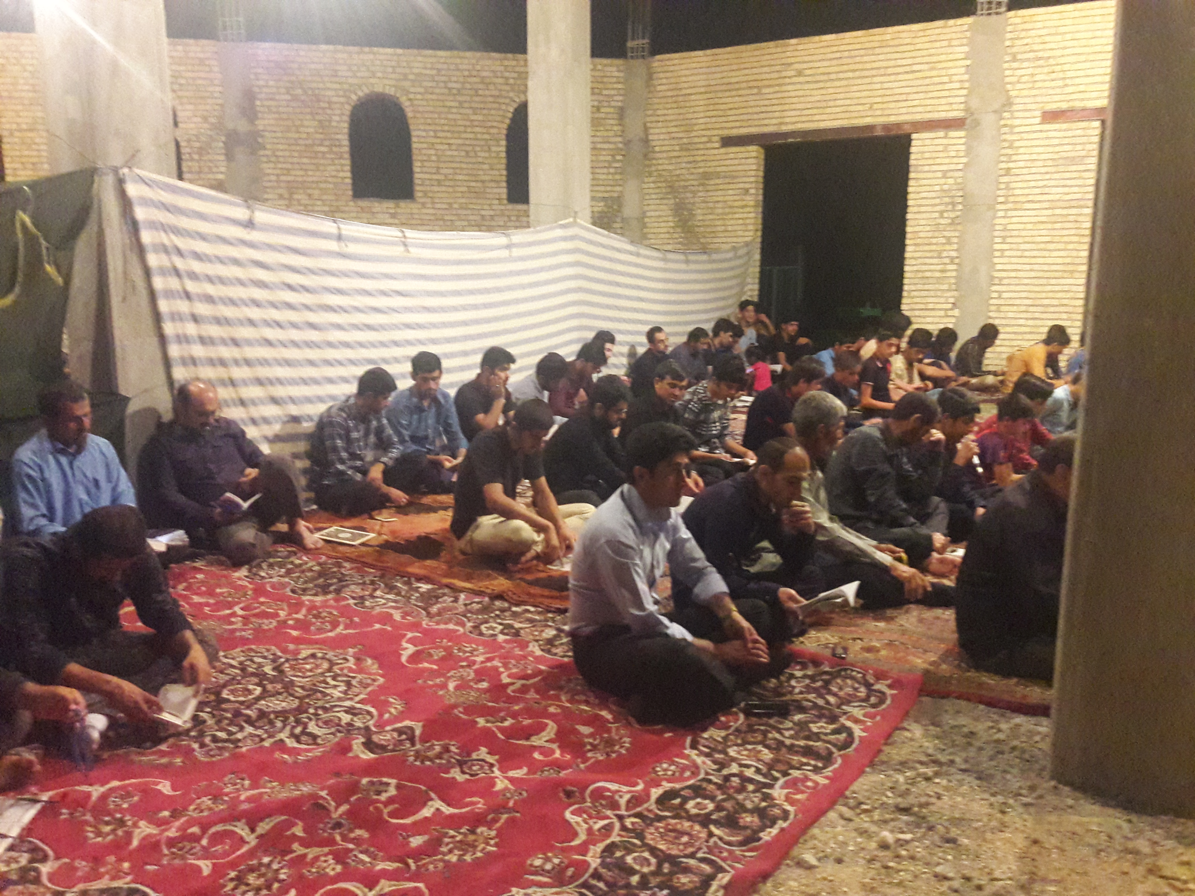 شب قدر مسجد امام جسین گچ بلند