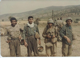 لحظاتی قبل از عزیمت به سمت ارتفاعات قشن برای عملیات