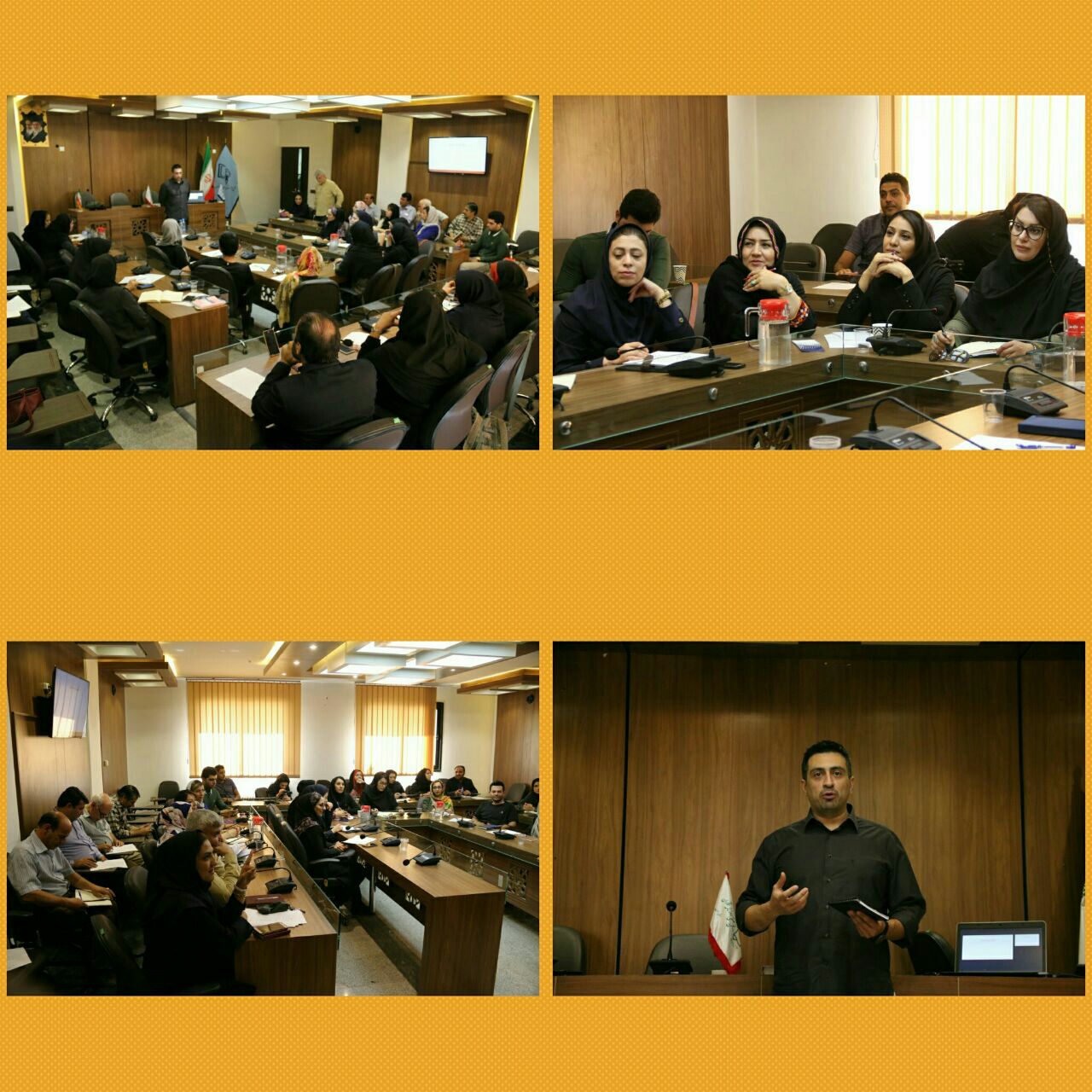 سمنار برند سازی در رسانه مهرناز آزاد هیت مدیره انجمن صنفی روزنامه نگاران