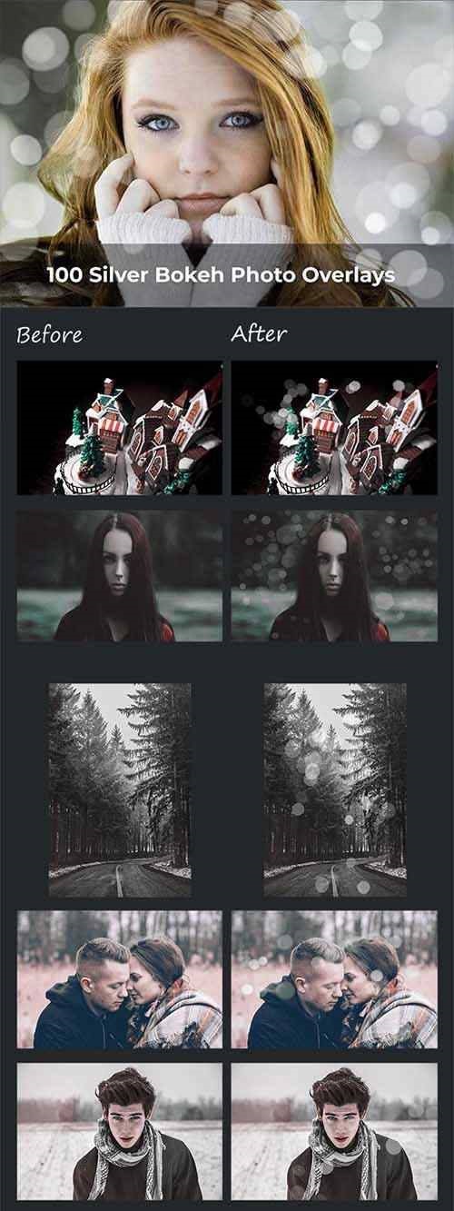 دانلود پک آماده : 100 Silver Bokeh Photo Overlays دانلود پک آماده : 100 Silver Bokeh Photo Overlays