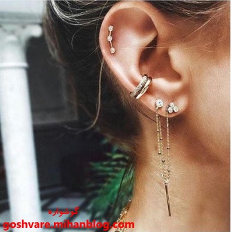 گوشواره حلقه ای طلا