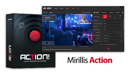 دانلود Mirillis Action v3.7.2 - نرم افزار فیلم برداری از صفحه نمایش و محیط بازی ها