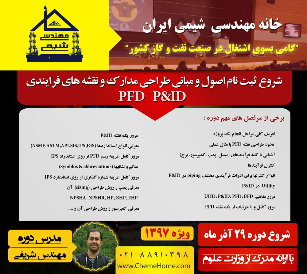 خانه مهندسی شیمی ایران نقشه خوانی
