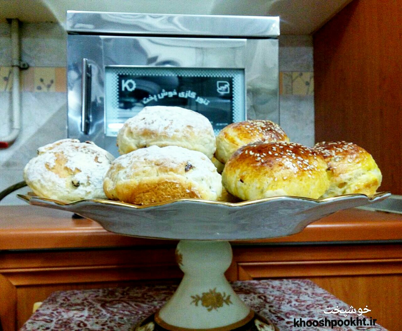 پخت نان درتنورگازی