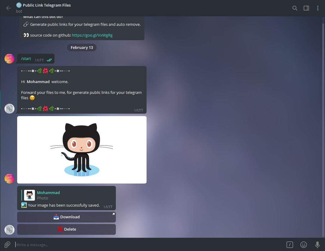 how to make public link in telegram