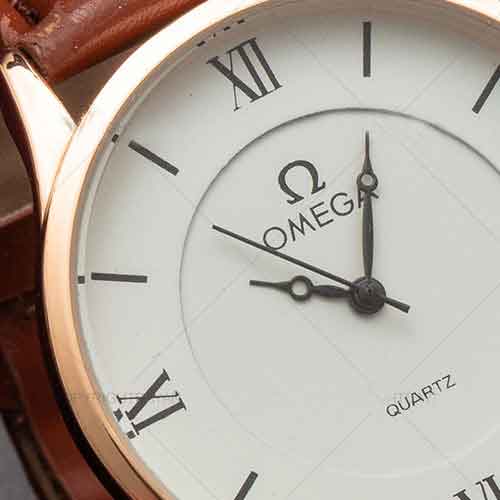 ست ساعت مردانه و زنانه Omega (قهوه ای)