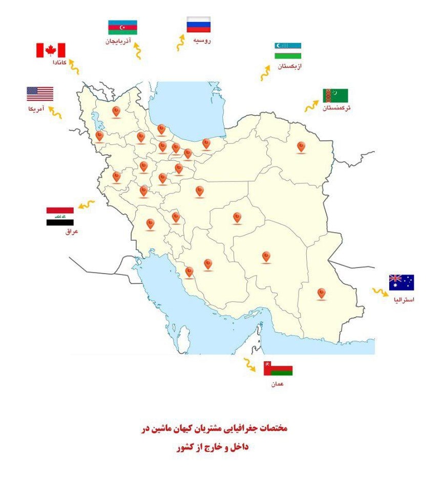 صادرات دستگاه های قنادی کیهان ماشین