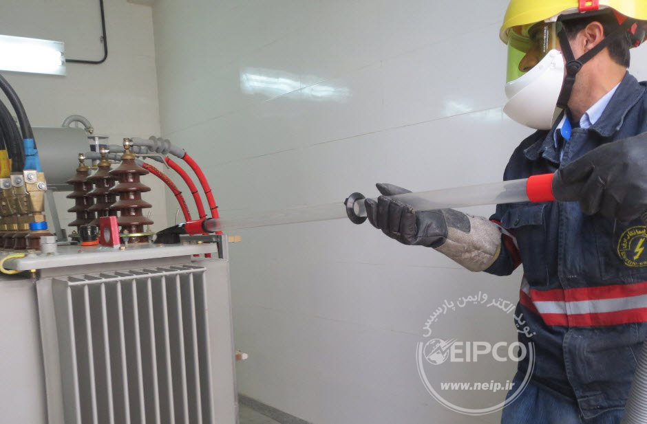 خط گرم پست زمینی فشار متوسط