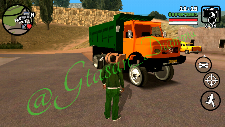 مود ماشین ۶ چرخ gta san اندروید
